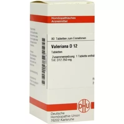 VALERIANA D 12 tabletek, 80 szt