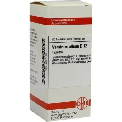 VERATRUM ALBUM D 12 tabletek, 80 szt