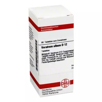 VERATRUM ALBUM D 12 tabletek, 80 szt
