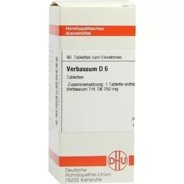 VERBASCUM D 6 tabletek, 80 szt