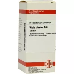 VIOLA TRICOLOR D 6 tabletek, 80 szt