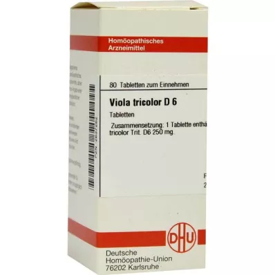 VIOLA TRICOLOR D 6 tabletek, 80 szt VIOLA TRICOLOR D 6 tabletek, 80 szt