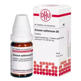 ZINCUM SULFURICUM D 6 tabletek, 80 szt