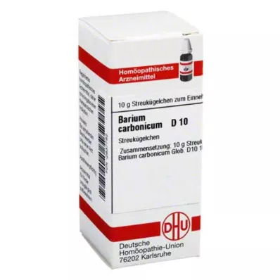 BARIUM CARBONICUM D 10 kulek, 10 g