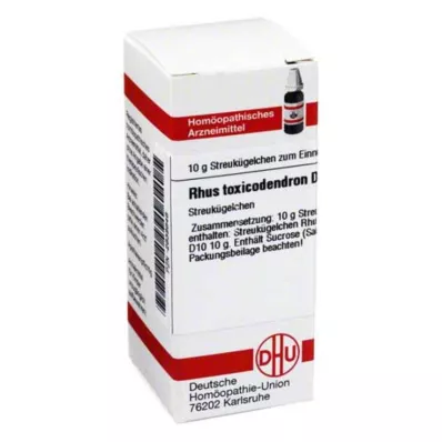 RHUS TOXICODENDRON D 10 kulek, 10 g