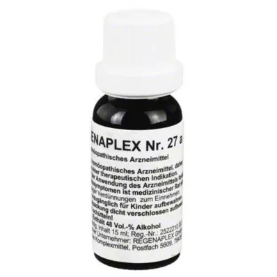 REGENAPLEX Nr 27 a krople, 15 ml REGENAPLEX Nr 27 a krople, 15 ml