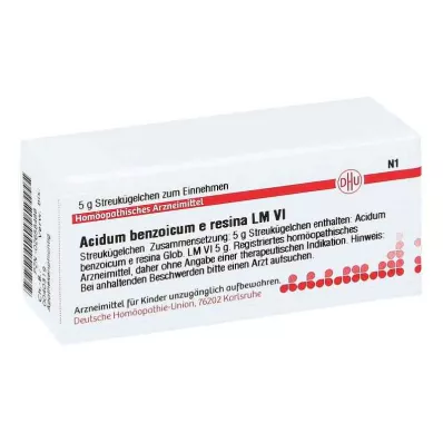 ACIDUM BENZOICUM e resina LM VI Globules, 5 g ACIDUM BENZOICUM e resina LM VI Globules, 5 g