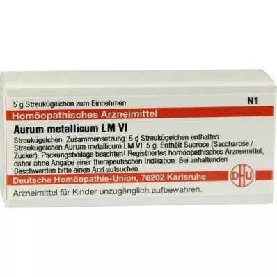 AURUM METALLICUM LM VI Globulki, 5 g