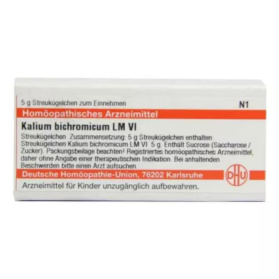 KALIUM BICHROMICUM LM VI Globulki, 5 g KALIUM BICHROMICUM LM VI Globulki, 5 g