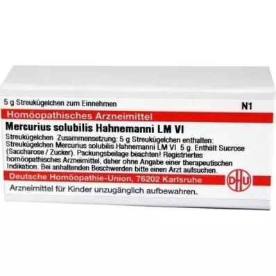 MERCURIUS SOLUBILIS Hahnemanni LM VI Globulki, 5 g
