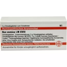 NUX VOMICA LM XVIII Globulki, 5 g