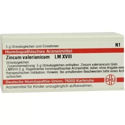 ZINCUM VALERIANICUM LM XVIII Globulki, 5 g