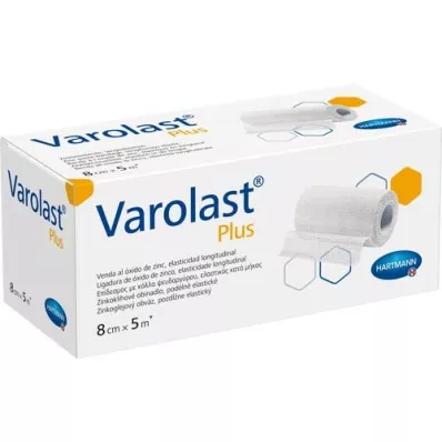 VAROLAST Plus Zinc Glue Bandage 8 cmx5 m, 1 szt