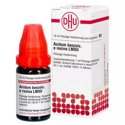 ACIDUM BENZOICUM e resina LM XII Rozcieńczenie, 10 ml