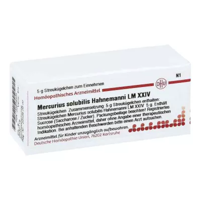 MERCURIUS SOLUBILIS Hahnemanni LM XXIV Globulki, 5 g MERCURIUS SOLUBILIS Hahnemanni LM XXIV Globulki, 5 g