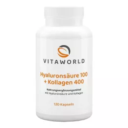 HYALURONSÄURE 100+Collagen 400 kapsułek, 120 kapsułek