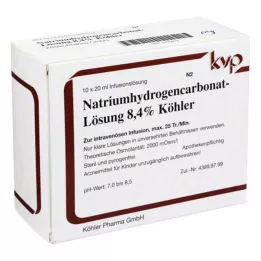 NATRIUMHYDROGENCARBONAT-Roztwór 8,4% Köhler, 10 x 20 ml
