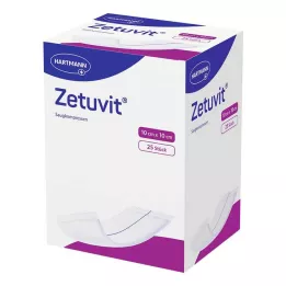 ZETUVIT Kompresy chłonne sterylne 10x10 cm, 25 szt