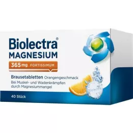 BIOLECTRA Magnesium 365 mg Fortissimum Orange, 40 szt