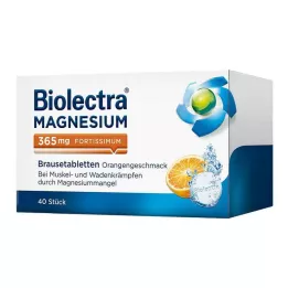BIOLECTRA Magnesium 365 mg Fortissimum Orange, 40 szt