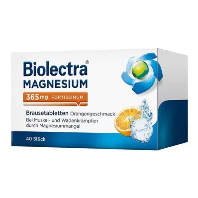 BIOLECTRA Magnesium 365 mg Fortissimum Orange, 40 szt BIOLECTRA Magnesium 365 mg Fortissimum Orange, 40 szt