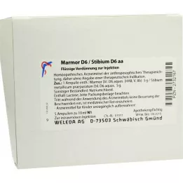 MARMOR Ampułki D 6/Stibium D 6 aa, 5 x 10 ml