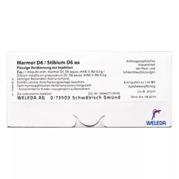 MARMOR Ampułki D 6/Stibium D 6 aa, 50 x 10 ml
