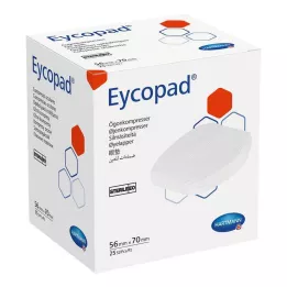 EYCOPAD Kompresy oczne 56x70 mm sterylne, 25 szt