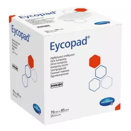 EYCOPAD Kompresy oczne 70x85 mm sterylne, 25 szt