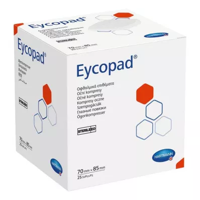 EYCOPAD Kompresy oczne 70x85 mm sterylne, 25 szt EYCOPAD Kompresy oczne 70x85 mm sterylne, 25 szt