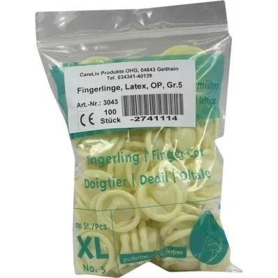 FINGERLING Lateks OP Rozmiar 5, 100 szt