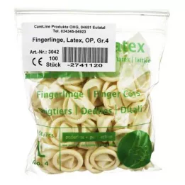 FINGERLING Lateks OP Rozmiar 4, 100 szt