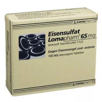 EISENSULFAT Lomapharm 65 mg tabletki powlekane, 100 szt EISENSULFAT Lomapharm 65 mg tabletki powlekane, 100 szt