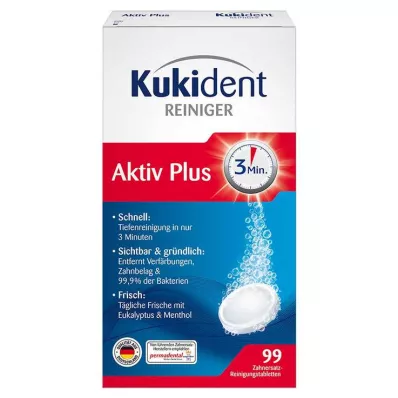 KUKIDENT Active Plus Tabs, 99 szt