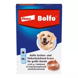 BOLFO Opaska przeciw pchłom brązowa dla dużych psów, 1 szt