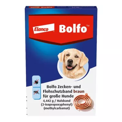 BOLFO Opaska przeciw pchłom brązowa dla dużych psów, 1 szt BOLFO Opaska przeciw pchłom brązowa dla dużych psów, 1 szt