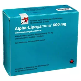 ALPHA-LIPOGAMMA 600 mg koncentratu roztworu do infuzji, 10 x 24 ml
