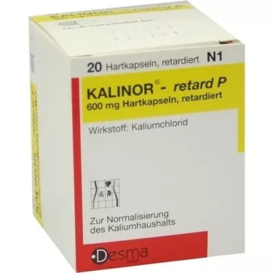 KALINOR retard P 600 mg kapsułki twarde, 20 szt