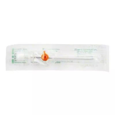 VASOFIX Brązowa rurka 14 G 50 mm pomarańczowa, 1 szt
