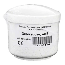 GEBISSDOSE z wkładką i pokrywą w kolorze białym, 1 szt