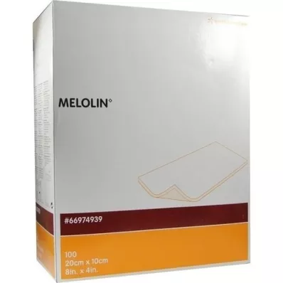 MELOLIN Opatrunki na rany 10x20 cm sterylne, 100 szt