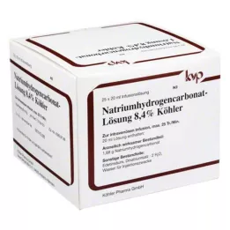 NATRIUMHYDROGENCARBONAT-Roztwór 8,4% Köhler, 25 x 20 ml