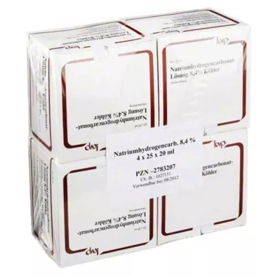 NATRIUMHYDROGENCARBONAT-Roztwór 8,4% Köhler, 100 x 20 ml