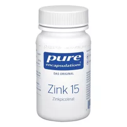 PURE ENCAPSULATIONS Cynk 15 Kapsułki z pikolinianem cynku, 60 kapsułek