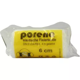 PORENA Bandaż elastyczny z gazy 6 cm biały z wiolonczelą, 1 szt