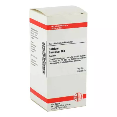 CALCIUM FLUORATUM D 3 tabletki, 200 szt CALCIUM FLUORATUM D 3 tabletki, 200 szt
