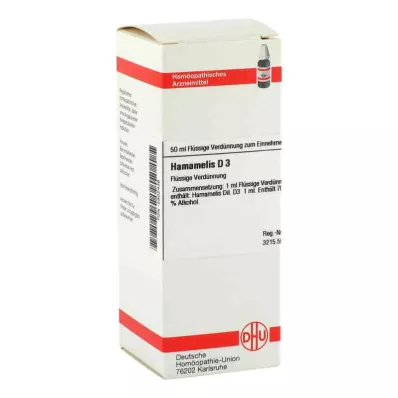 HAMAMELIS D 3 Rozcieńczenie, 50 ml
