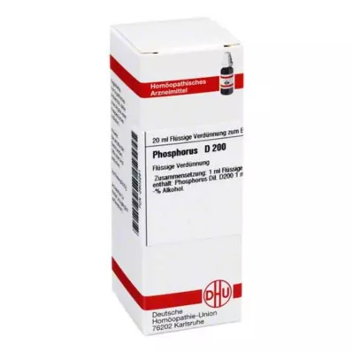 PHOSPHORUS Rozcieńczenie D 200, 20 ml PHOSPHORUS Rozcieńczenie D 200, 20 ml