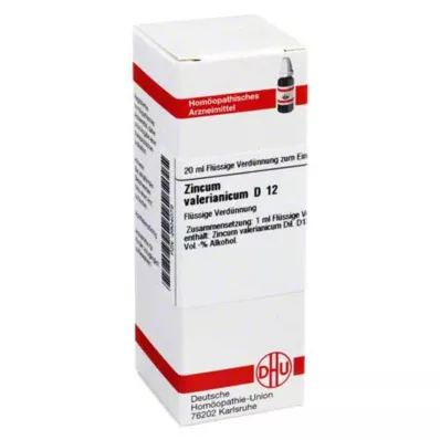 ZINCUM VALERIANICUM D 12 Rozcieńczenie, 20 ml ZINCUM VALERIANICUM D 12 Rozcieńczenie, 20 ml