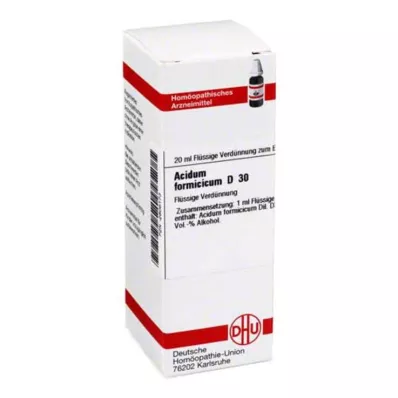 ACIDUM FORMICICUM D 30 Rozcieńczenie, 20 ml